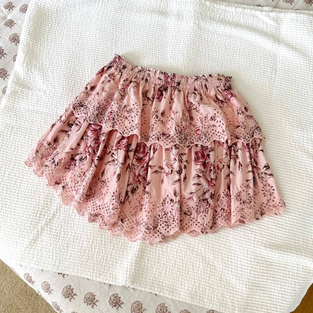 💗 GAP x LoveShackFancy 💗 Floral Flippy Skirt MEDIUM